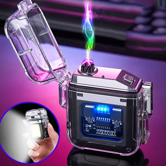 A luxurious electric lighter with a colorful flame!!